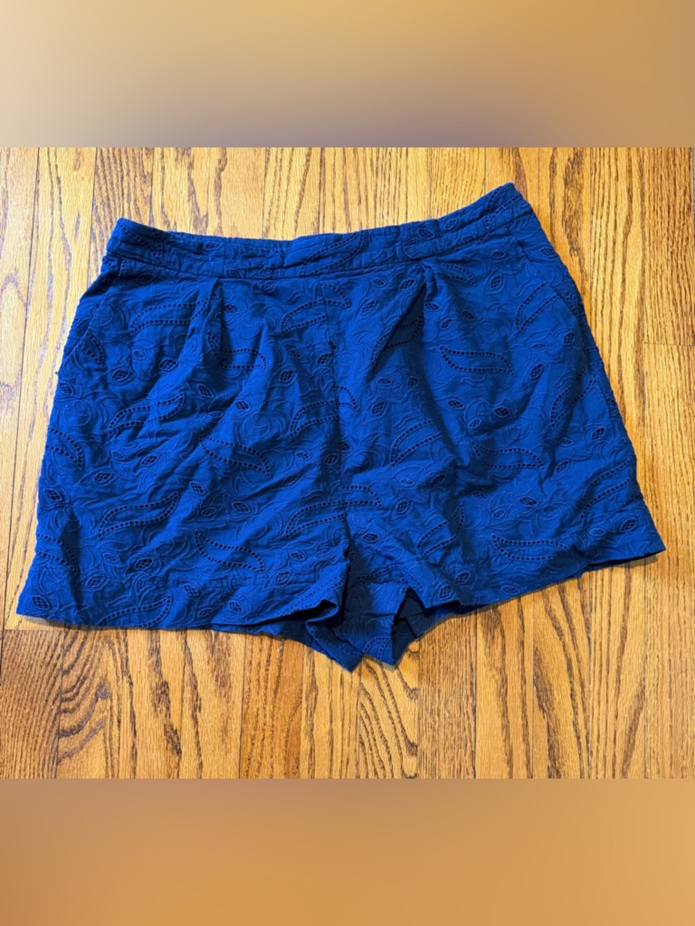 Cremieux Women’s Eyelet Lace Side Zipper Shorts - Size 14